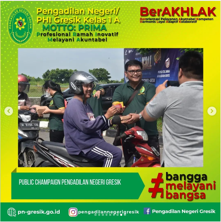 PUBLIC CAMPAIGN PENGADILAN NEGERI/HUBUNGAN INDUSTRIAL GRESIK KELAS IA 